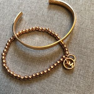 Michael Kors rose gold bracelets